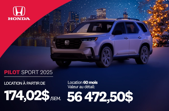 Bannière de Promotion Pilot Sport 2025